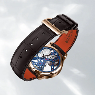 AGELOCER Original Luxury Free-sprung Balance Flying Tourbillon Watch-Zircon Version