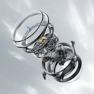 AGELOCER Schwarzwald Series Skeleton Men Automatic Mechanical Watch