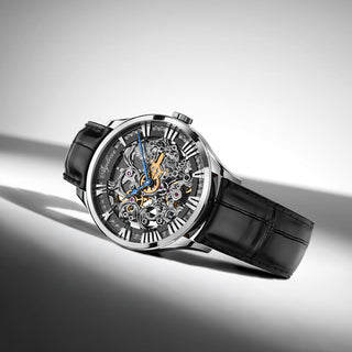 AGELOCER Schwarzwald Series Skeleton Men Automatic Mechanical Watch