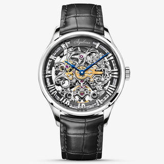 AGELOCER Schwarzwald Series Skeleton Men Automatic Mechanical Watch