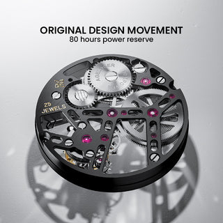 AGELOCER Original Luxury Hollow Free-sprung Balance Flying Tourbillon Watch -Zircon Version