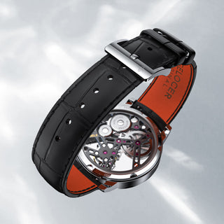 AGELOCER Original Luxury Hollow Free-sprung Balance Flying Tourbillon Watch -Zircon Version