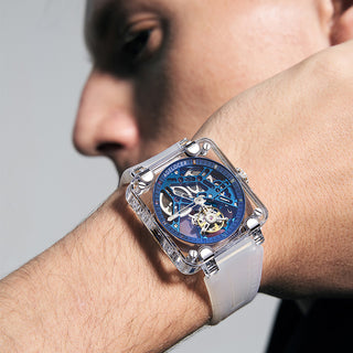 agelocer sapphire flying  tourbillon watch men