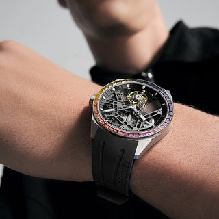 AGELOCER Free-sprung Balance Luxury Rainbow Tourbillon Watch