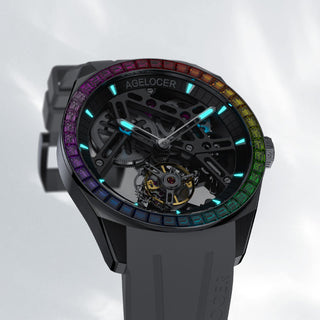 AGELOCER Original Flying Tourbillon Watch Skeleton Watches for men