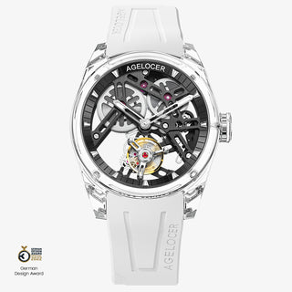 AGELOCER Limited Edition "Ice Never Melts" Free-sprung Crystal Tourbillon Watch