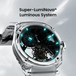 AGELOCER Limited Edition "Ice Never Melts" Free-sprung Crystal Tourbillon Watch