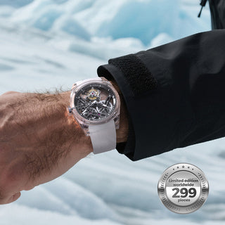 AGELOCER Limited Edition "Ice Never Melts" Free-sprung Crystal Tourbillon Watch