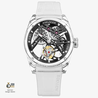 AGELOCER Limited Edition "Ice Never Melts" Free-sprung Crystal Tourbillon Watch