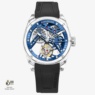 AGELOCER Limited Edition "Ice Never Melts" Free-sprung Crystal Tourbillon Watch