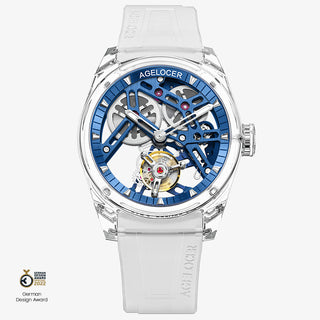 AGELOCER Limited Edition "Ice Never Melts" Free-sprung Crystal Tourbillon Watch