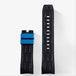 Leather Blue Black